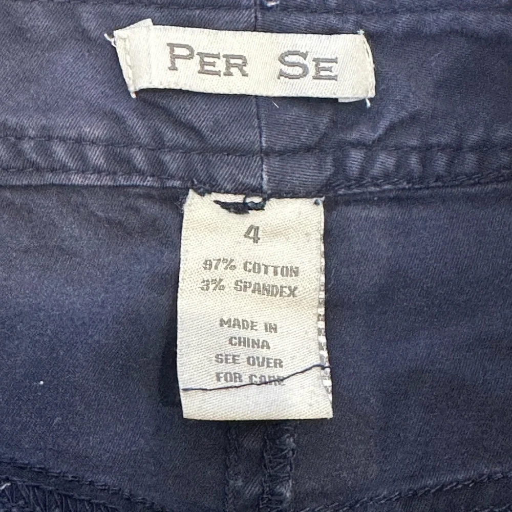Per Se Navy Utility Pencil Skirt Corporate Siren City Girl Workwear Chic Size 4
